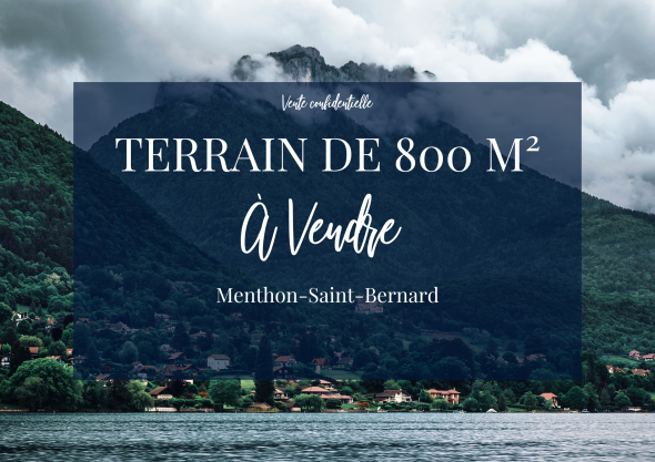 Vente Terrain Menthon-Saint-Bernard 800 m²