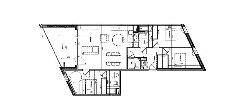 apartment 4 Rooms for sale on AIX LES BAINS (73100)